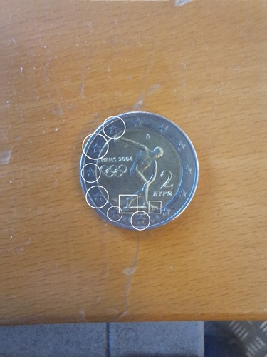 Moneta euro rara grecia - rara,
