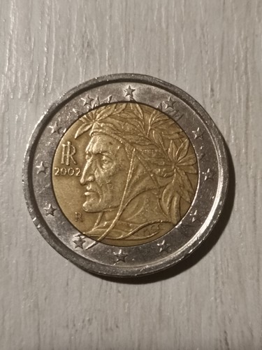 Moneta euro dante - da,