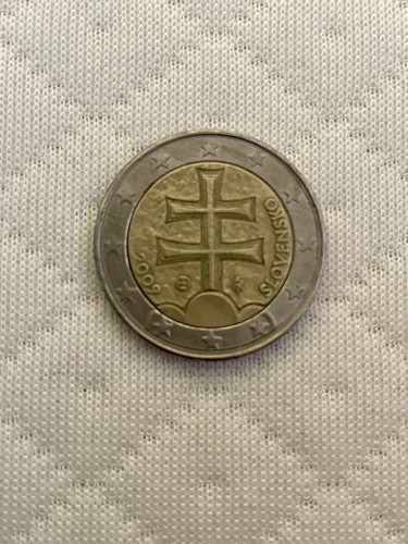 Moneta euro rara - da, slovenia