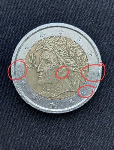 Moneta euro di dante - moneta,