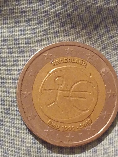 Moneta due euro nederland - da, 2