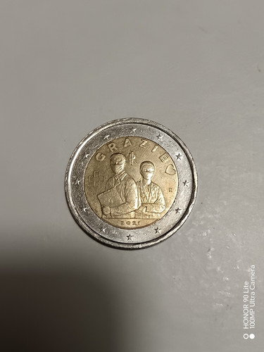 Moneta euro rara sanità - euro,