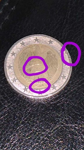 Moneta euro rara con vari - euro,