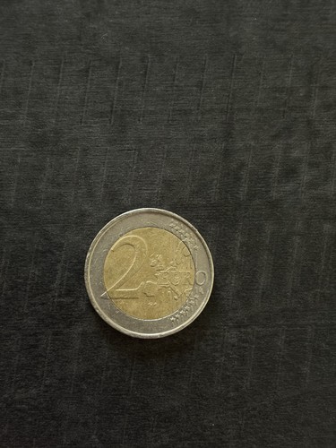 Moneta euro rara - da, ,fiori