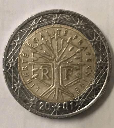 Moneta euro rara francese - euro,